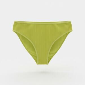 Good American Smocked Bikini Bottoms Neon Lime 2XL/3XL NWT High Cut